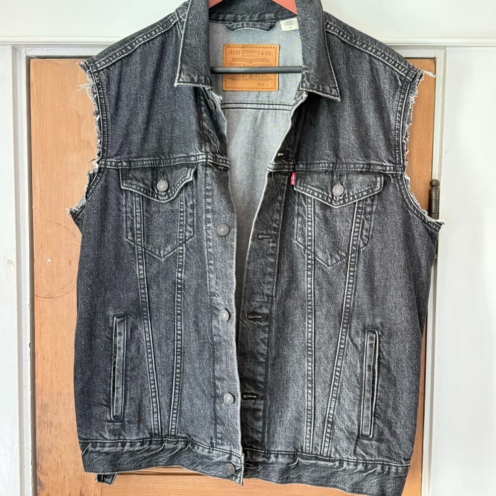 Levi's black Denim Vest